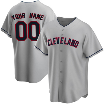 Custom Youth Replica Cleveland Guardians Gray Road Jersey