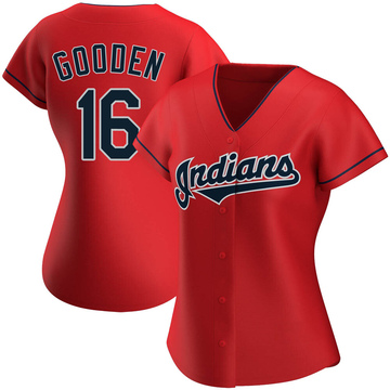 Dwight Gooden Women's Authentic Cleveland Guardians Red Alternate Jersey