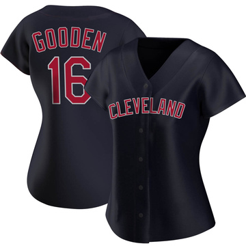 Dwight Gooden Women's Replica Cleveland Guardians Navy Alternate Jersey