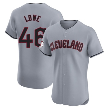Nathaniel Lowe Men's Elite Cleveland Guardians Gray Road Jersey