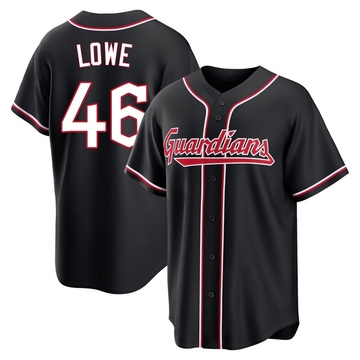 Nathaniel Lowe Men's Replica Cleveland Guardians Black Fashion Out Jersey