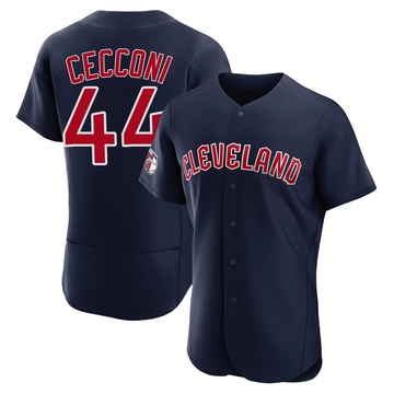 Slade Cecconi Men's Authentic Cleveland Guardians Navy Alternate Jersey