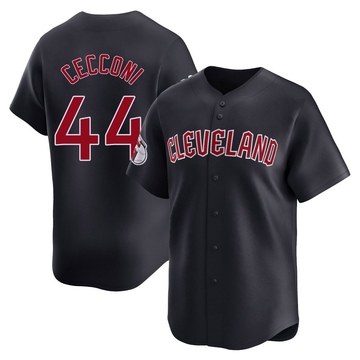 Slade Cecconi Men's Limited Cleveland Guardians Navy Alternate Jersey