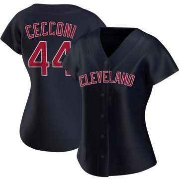 Slade Cecconi Women's Authentic Cleveland Guardians Navy Alternate Jersey
