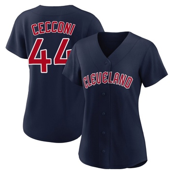 Slade Cecconi Women's Authentic Cleveland Guardians Navy Alternate Jersey