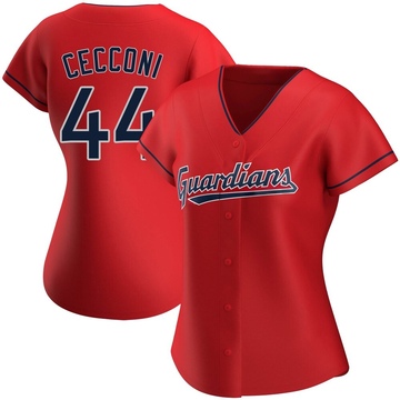 Slade Cecconi Women's Authentic Cleveland Guardians Red Alternate Jersey