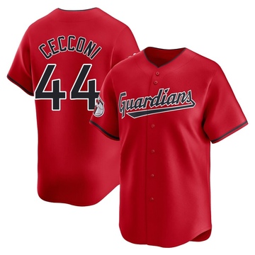 Slade Cecconi Youth Limited Cleveland Guardians Red Alternate Jersey